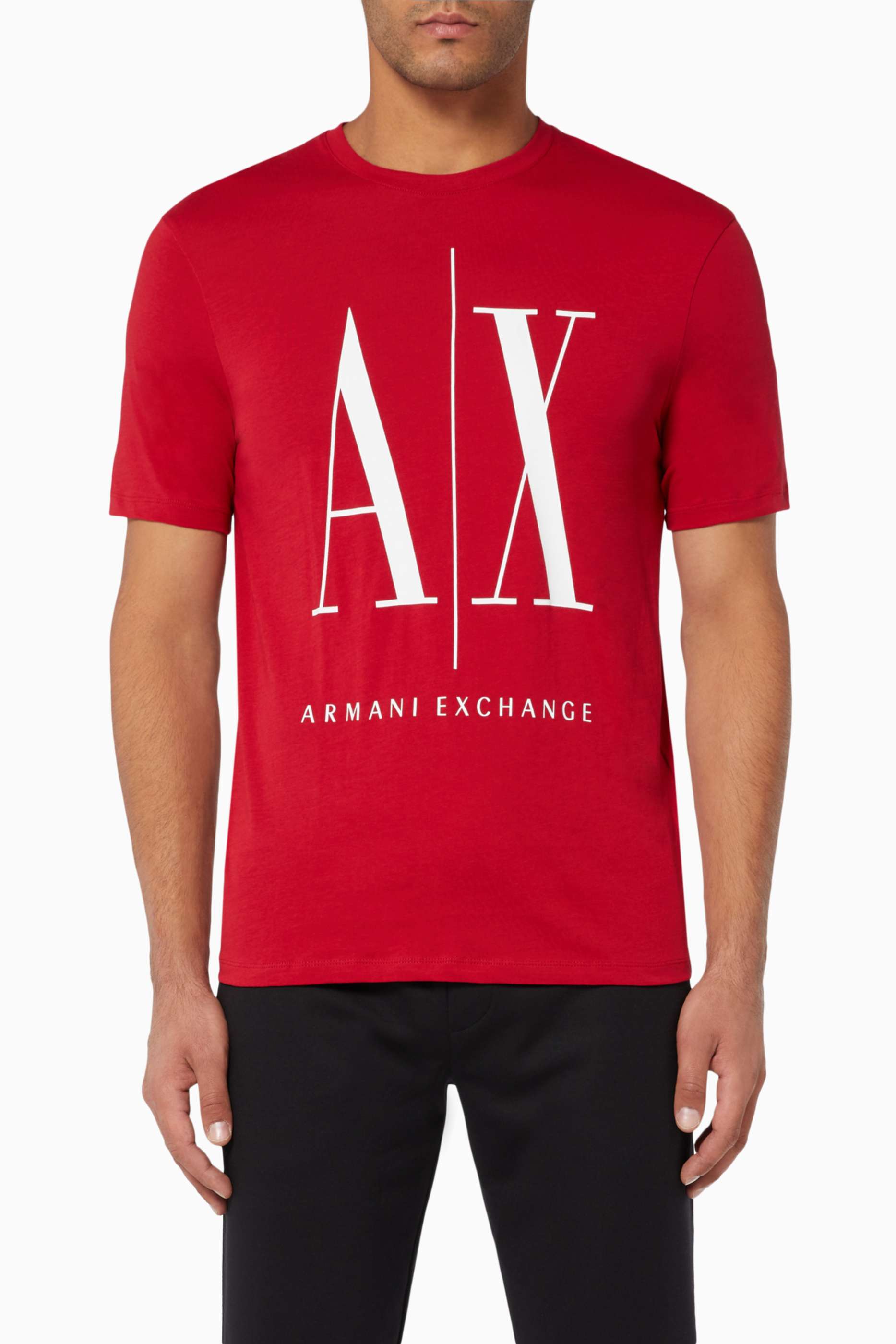 armani exchange red shirt
