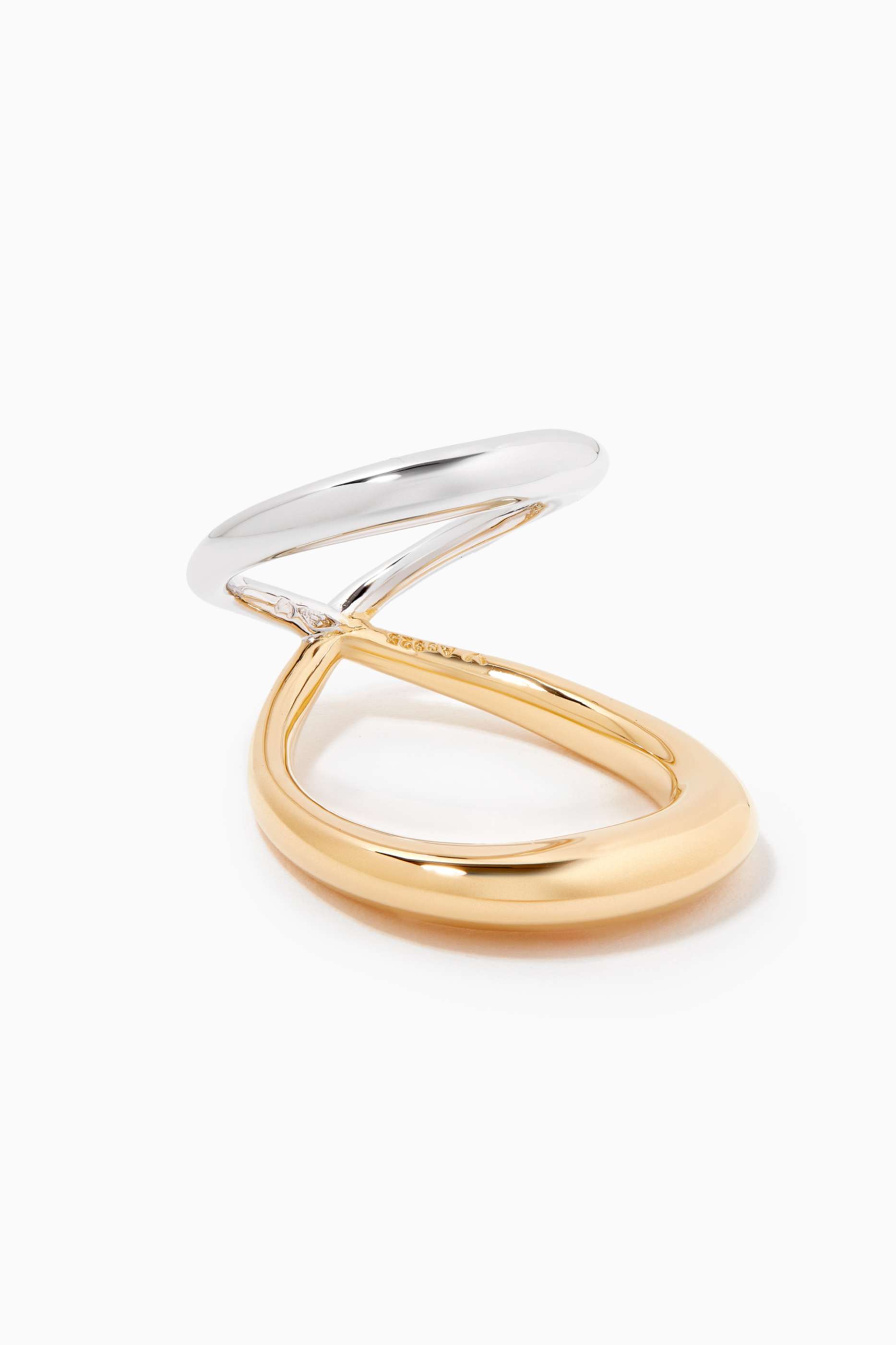 Shop Charlotte Chesnais Multicolour Surma Ring in 18kt Vermeil for 