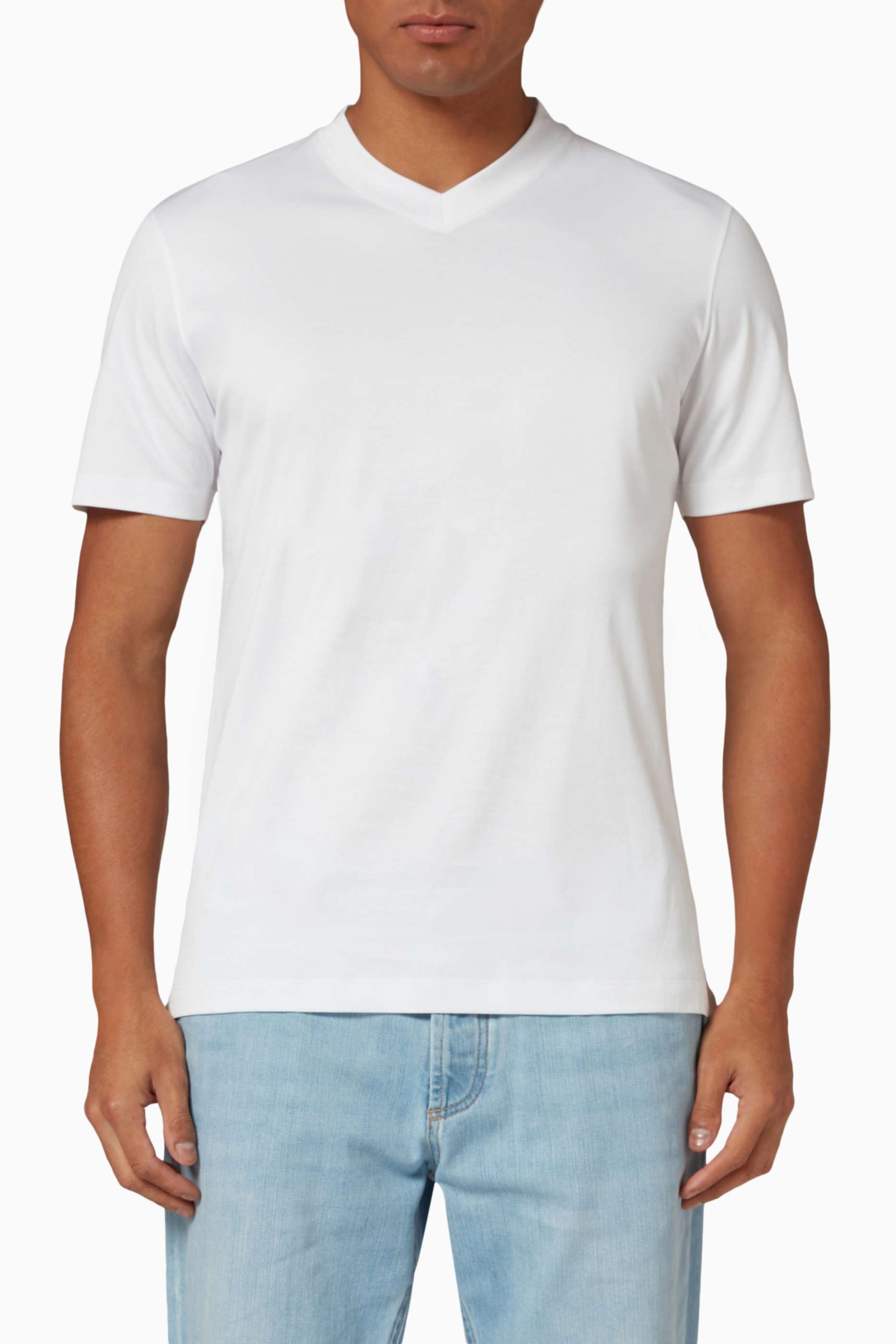Shop Brunello Cucinelli White Classic Short Sleeve T-shirt in 